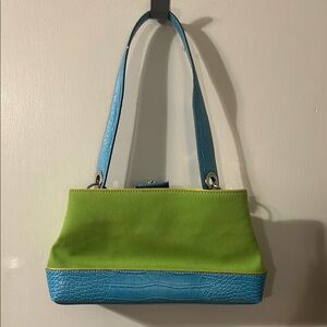 Stylish Green and Blue Women's Bag